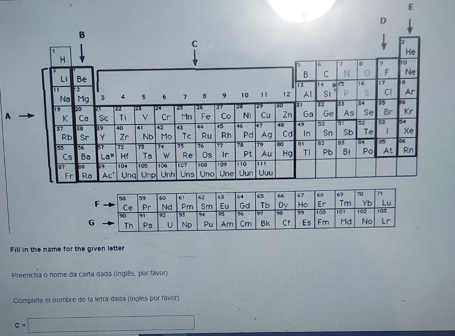  pls answer asap E He TO Ne m 19 e Ar