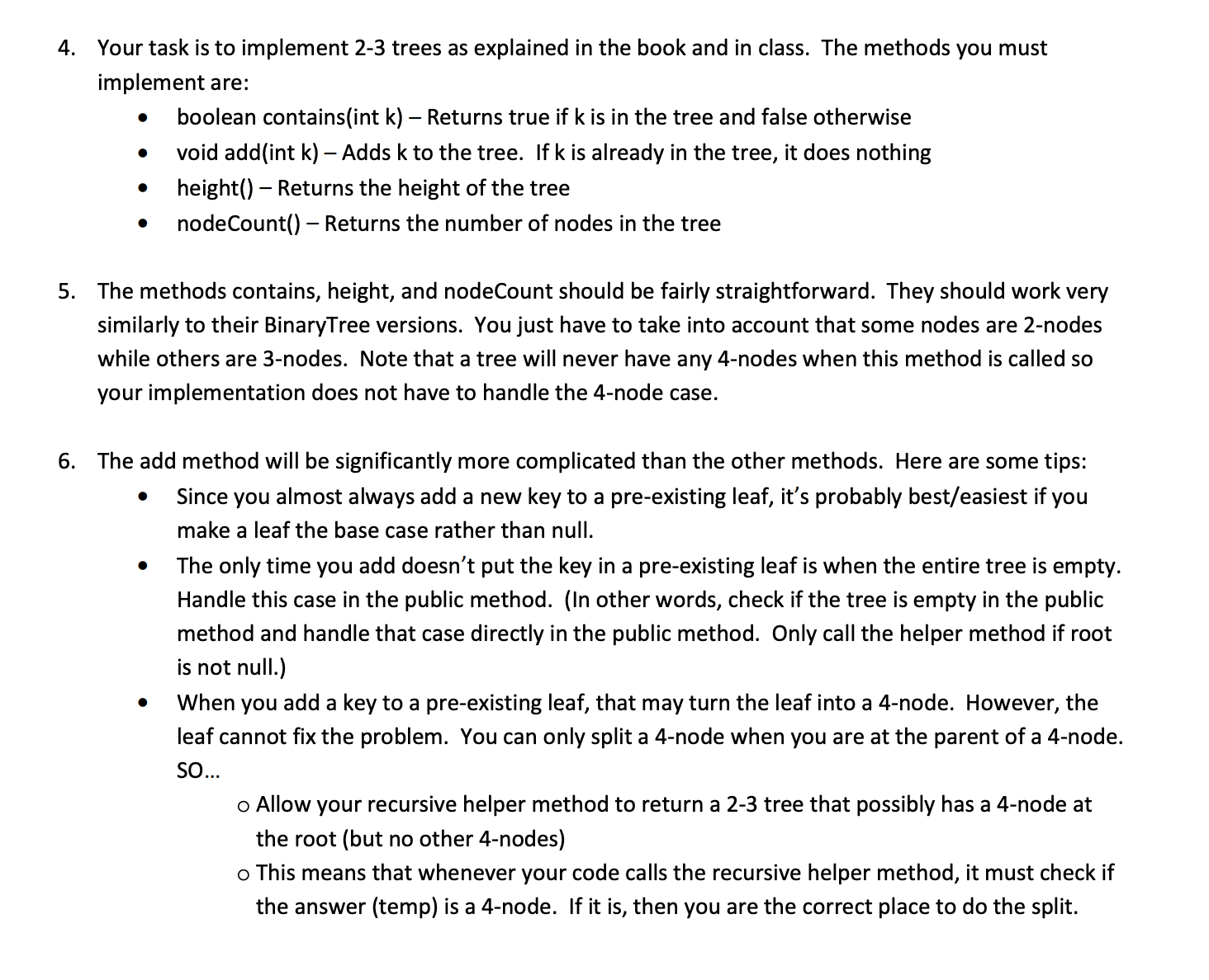 keys; // the keys in this node. Only slots 0 .. type