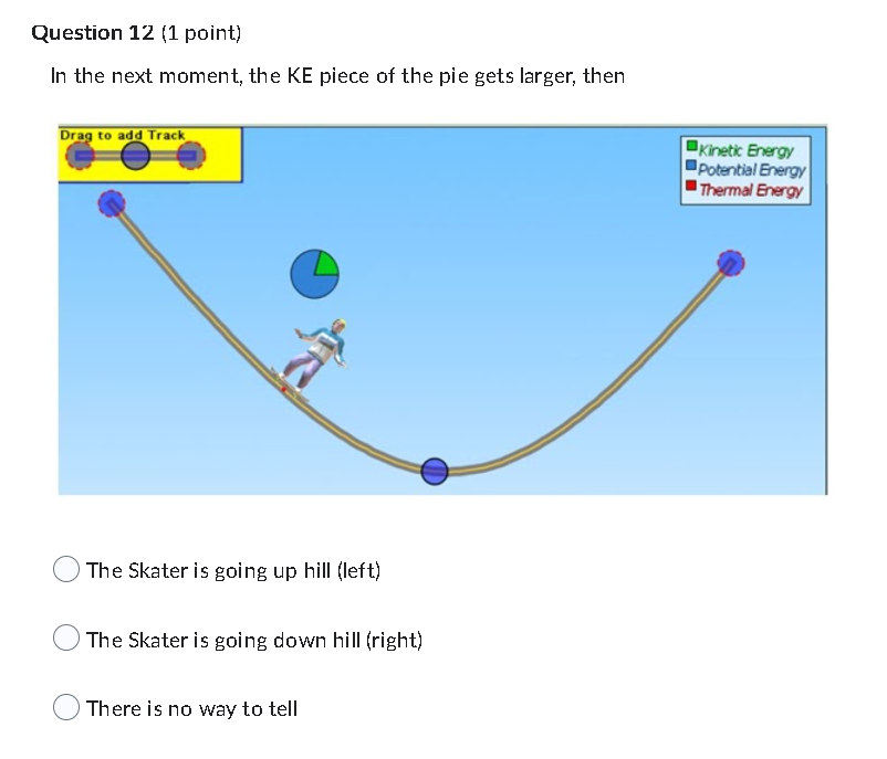 10 (1 point) Do you think the Skater will make it over