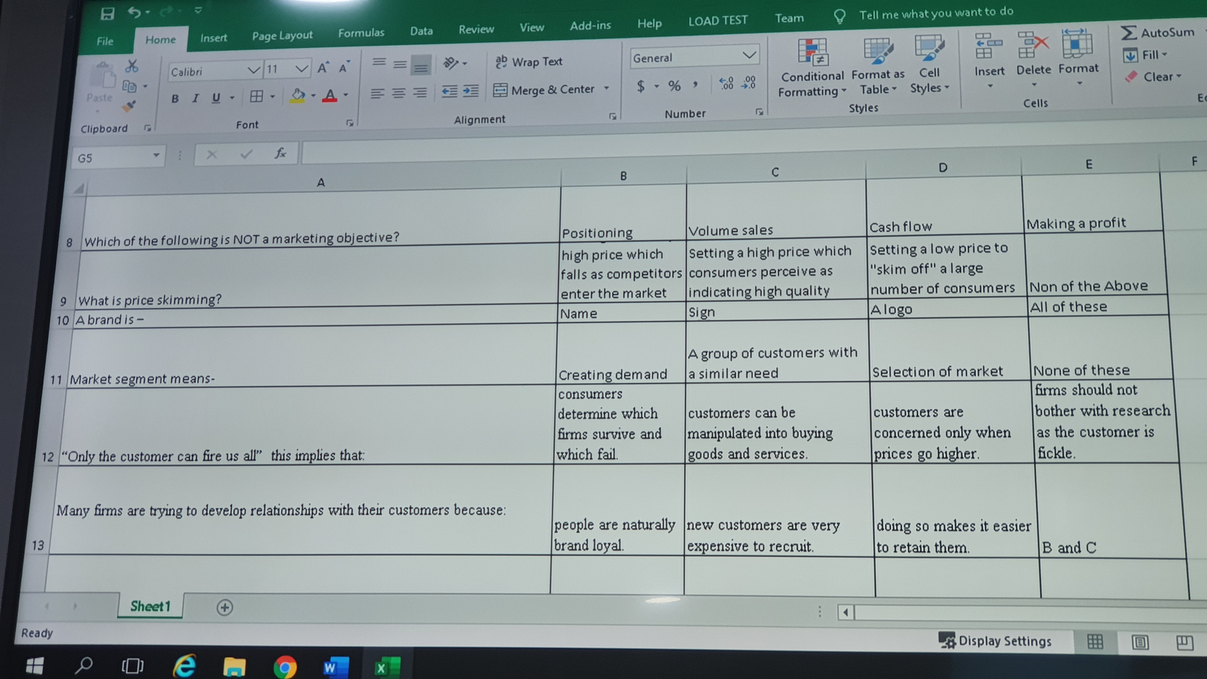 them. AutoSum Calibri V 11 V A" A' E ap Wrap Text