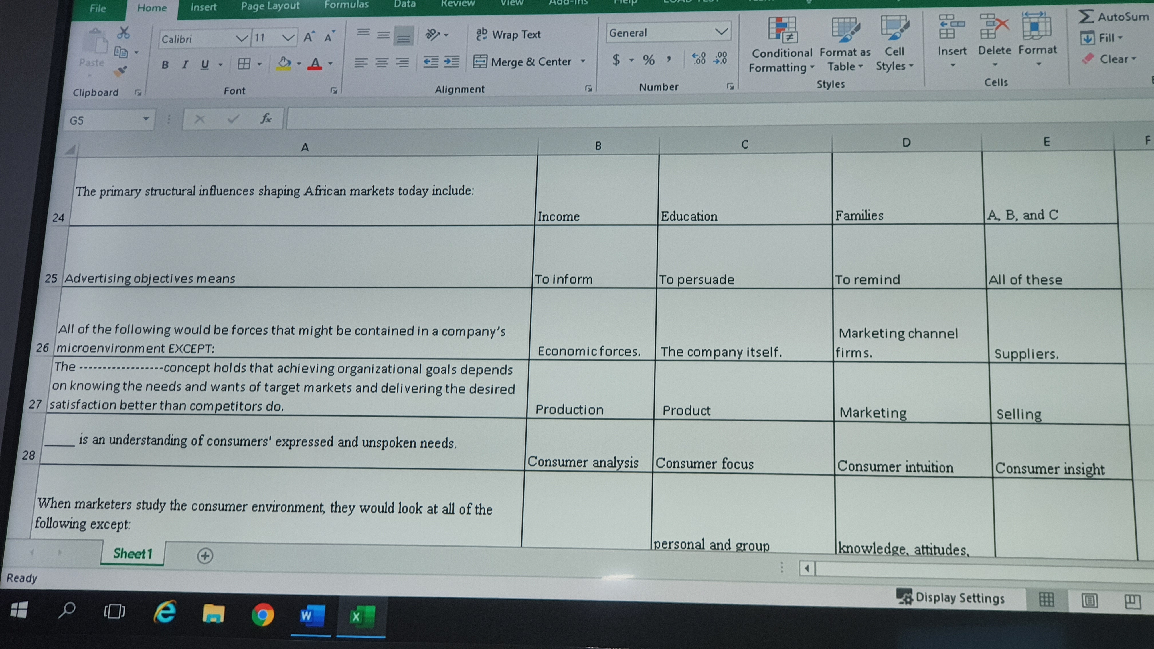 Table . Styles Clear Filt Cells Clipboard Font Number Editing Alignment Styles