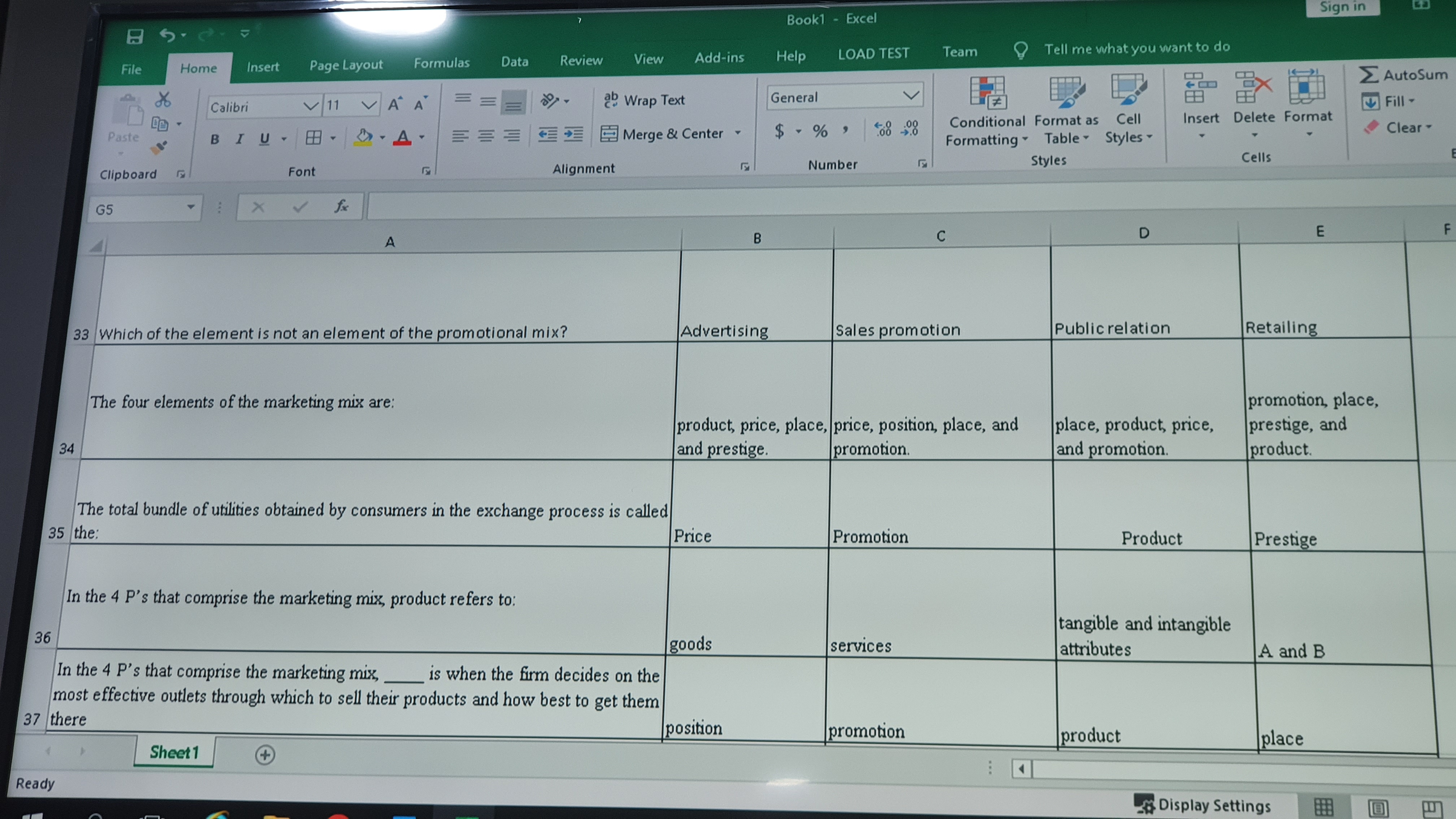 Option A Option B Option C Option D 3 The price strategy
