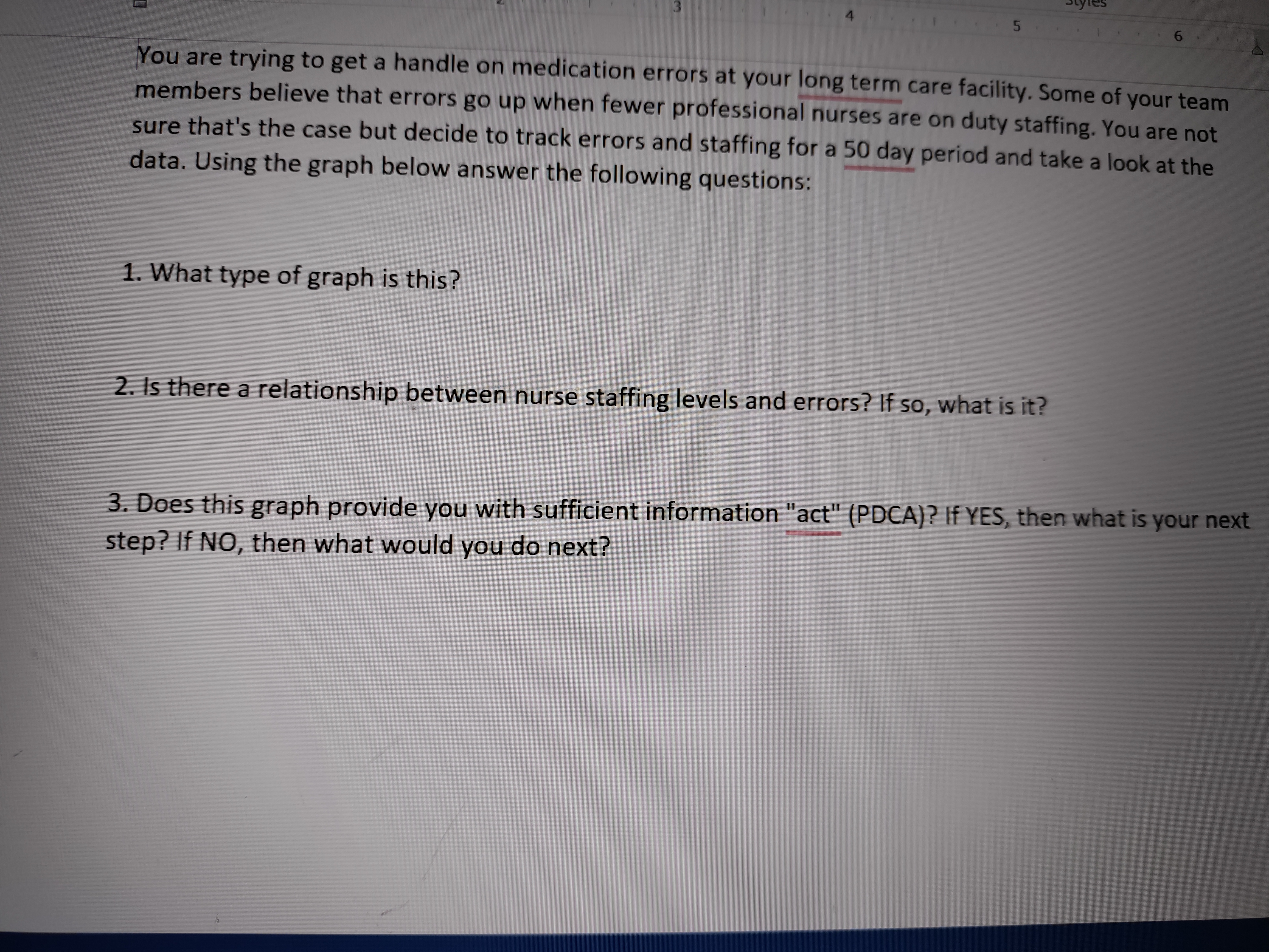 your long term care facility. Some of your team members believe that