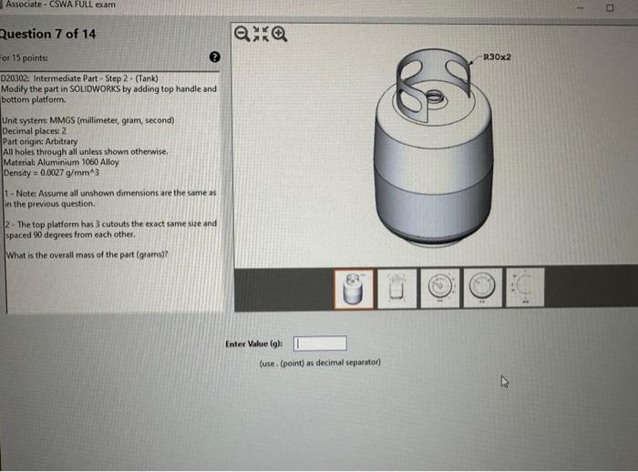 Aluminium 1060 Alloy Density =0.0027g/mm3 A=320.00B=385.00 What is the overall mass of