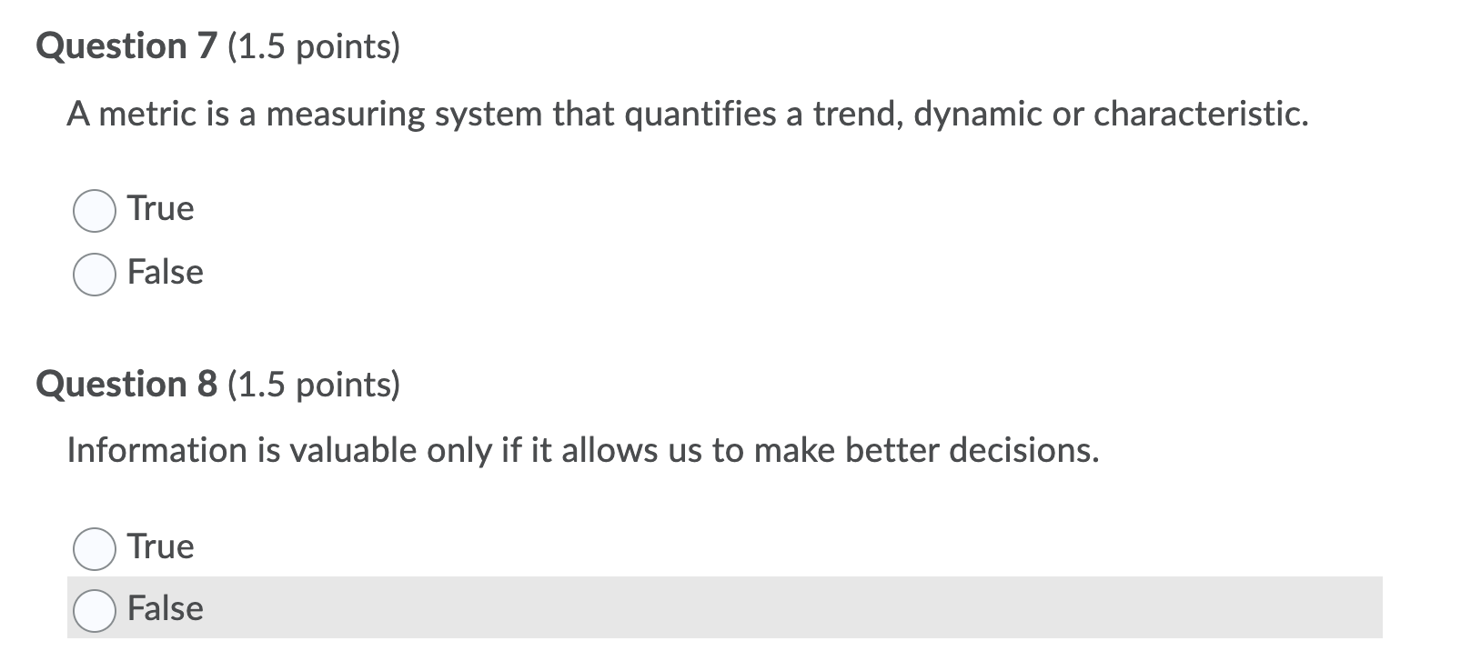 the above Question 2 (1.5 points) ~/ Saved Which of the following