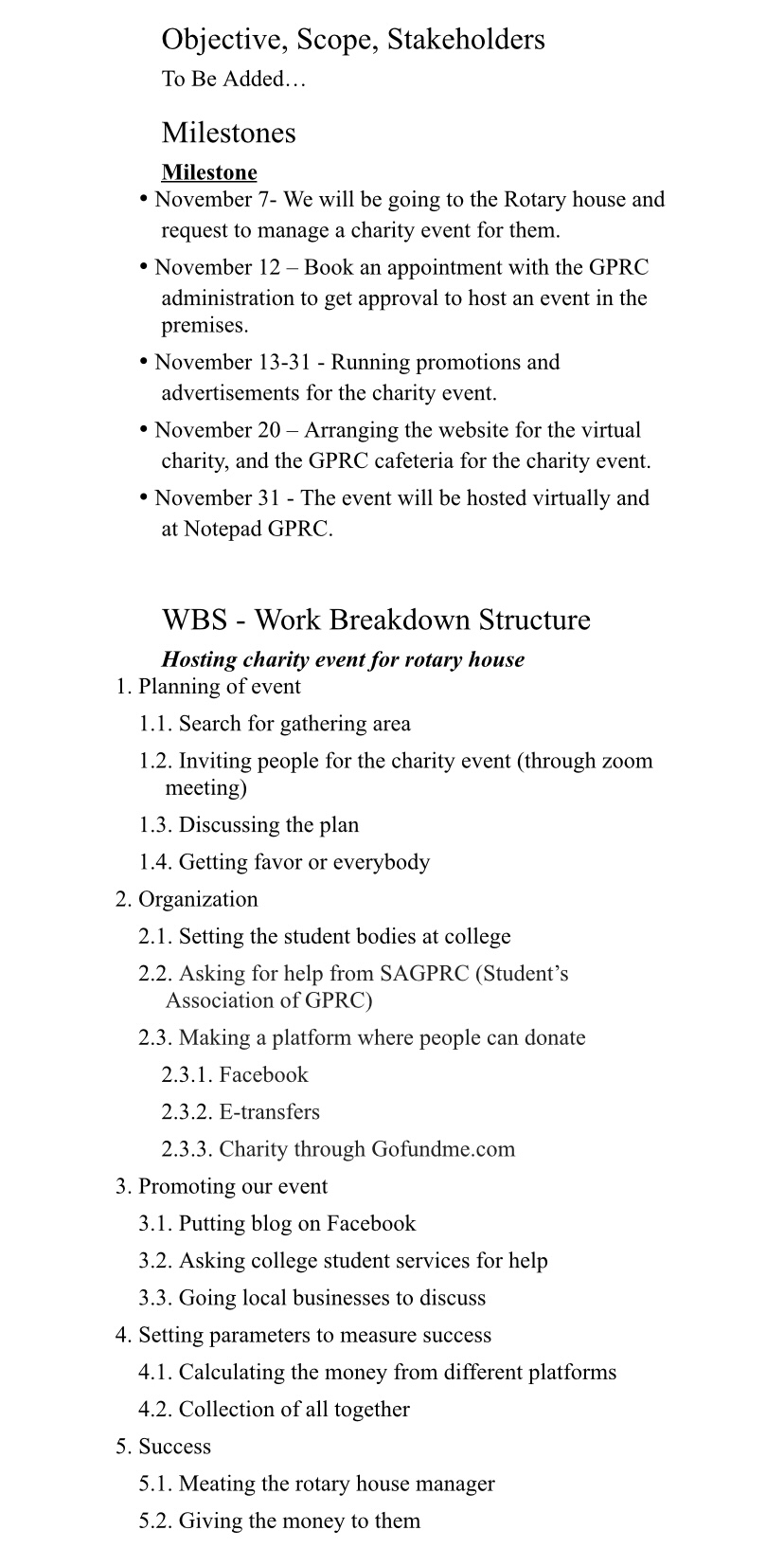 etc and the opportunities are endless. Focus on things you would do