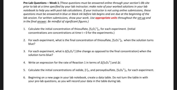 not turn the table in with your pre-lab questions, as you will