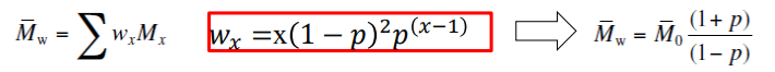 Based on Flory-Schulz distribution for step polymerization, where r=1, if the extent