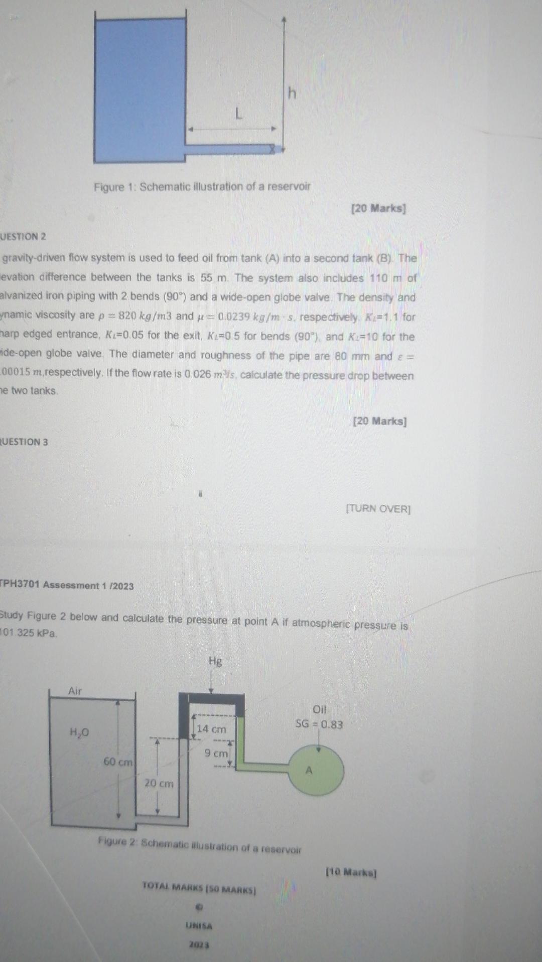 pipe wht the diameter and lerigh of 115km and 27km. respectively is