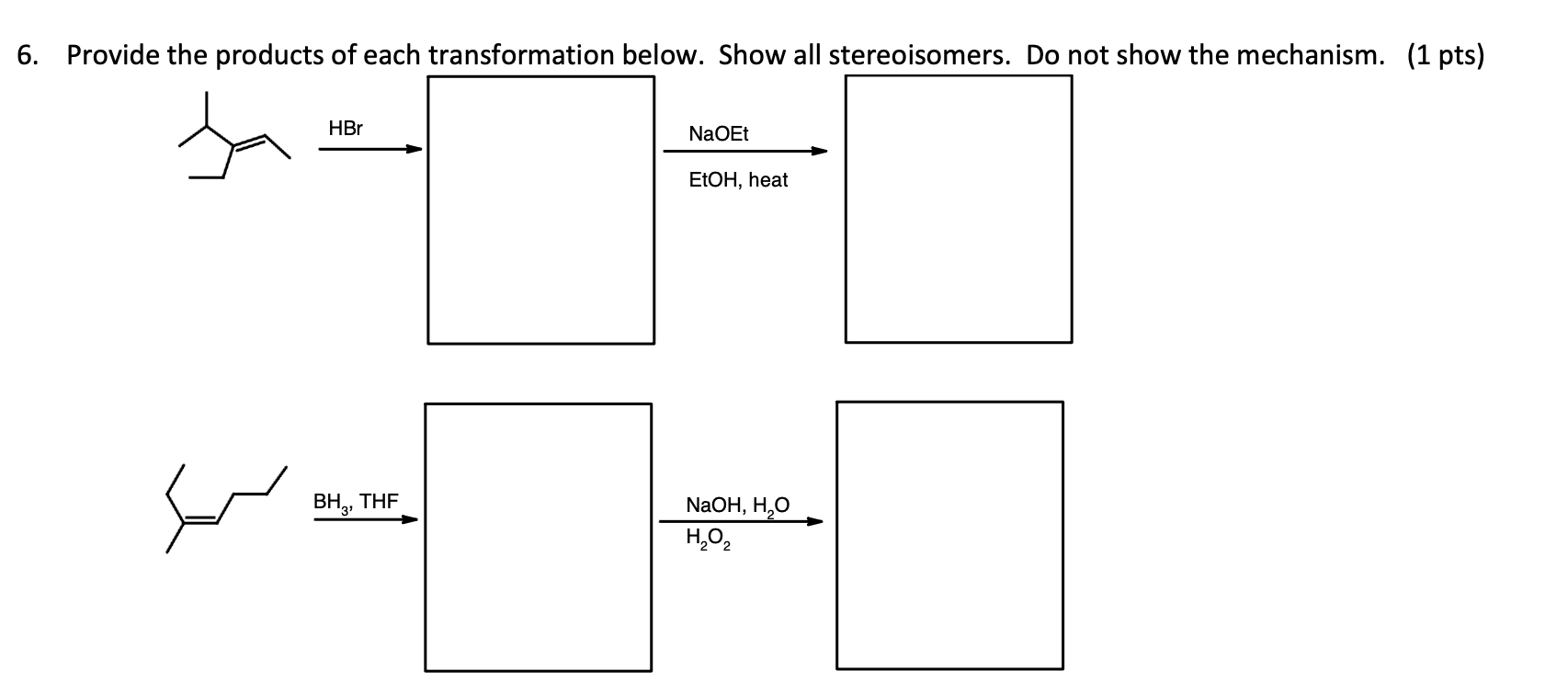  BH3,THF H2O2NaOH,H2O