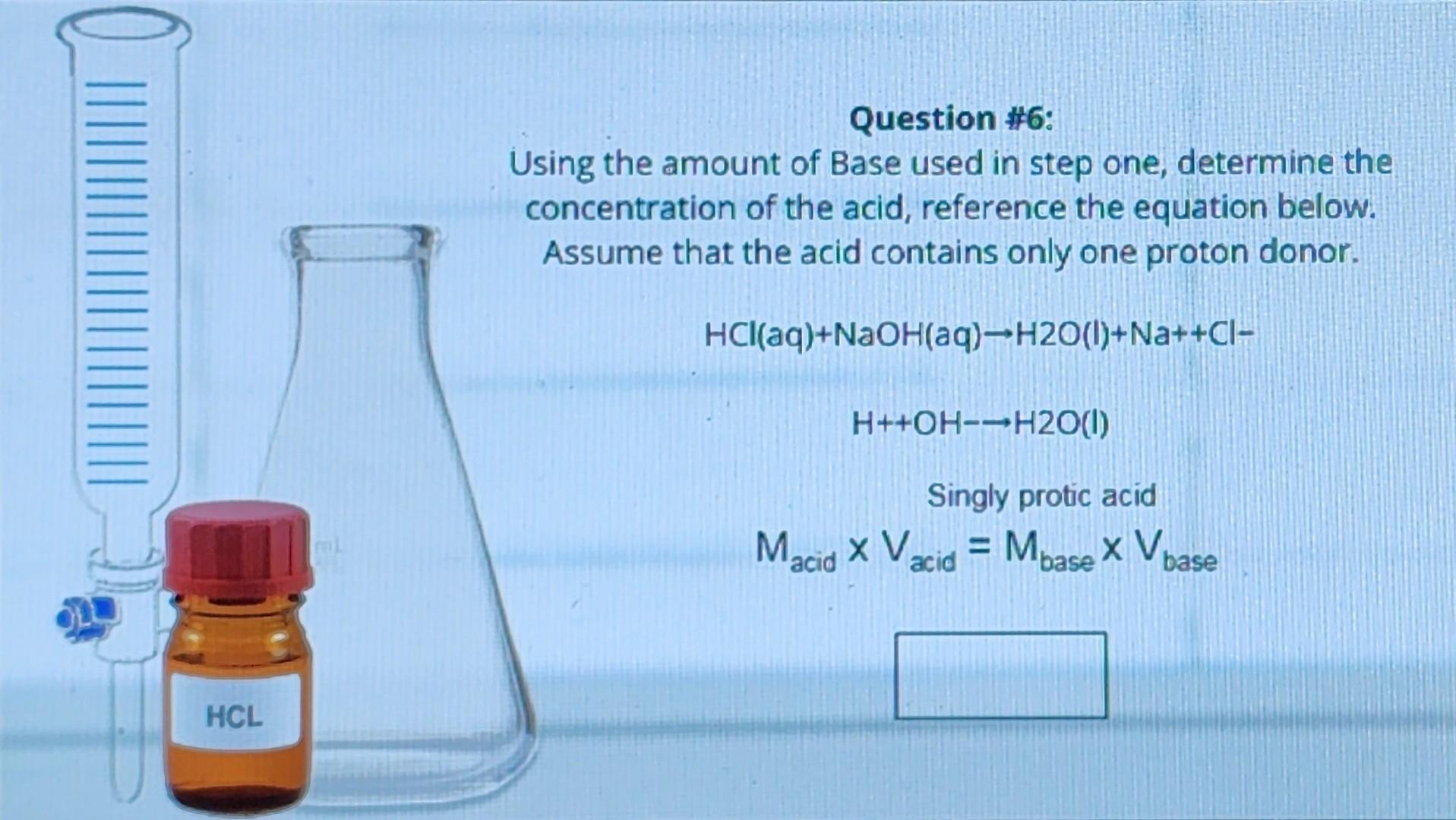 Using this indicator, we will attempt to determine the concentration of