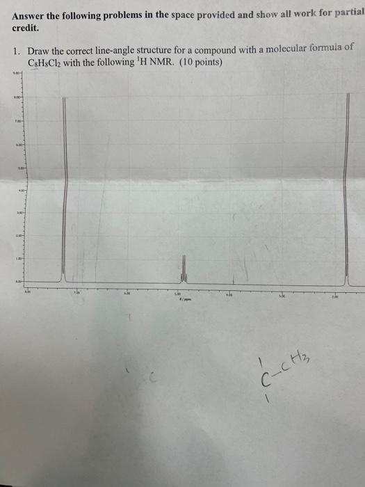 molecular formula of C.His with the following 13CNMR. (10 points) Answer the