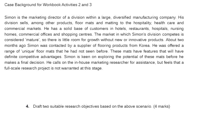 Case Background for Workbook Activities 2 and 3 Simon is the