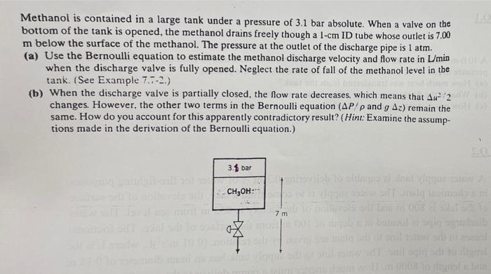 Answer part (b) , please . a Methanol is contained in a