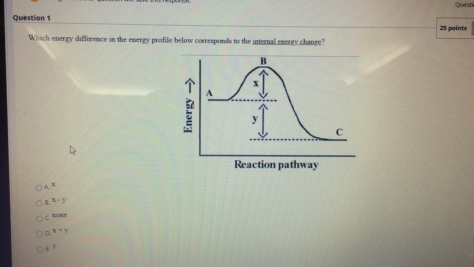 Questi Question 1 25 points Which energy difference in the energy