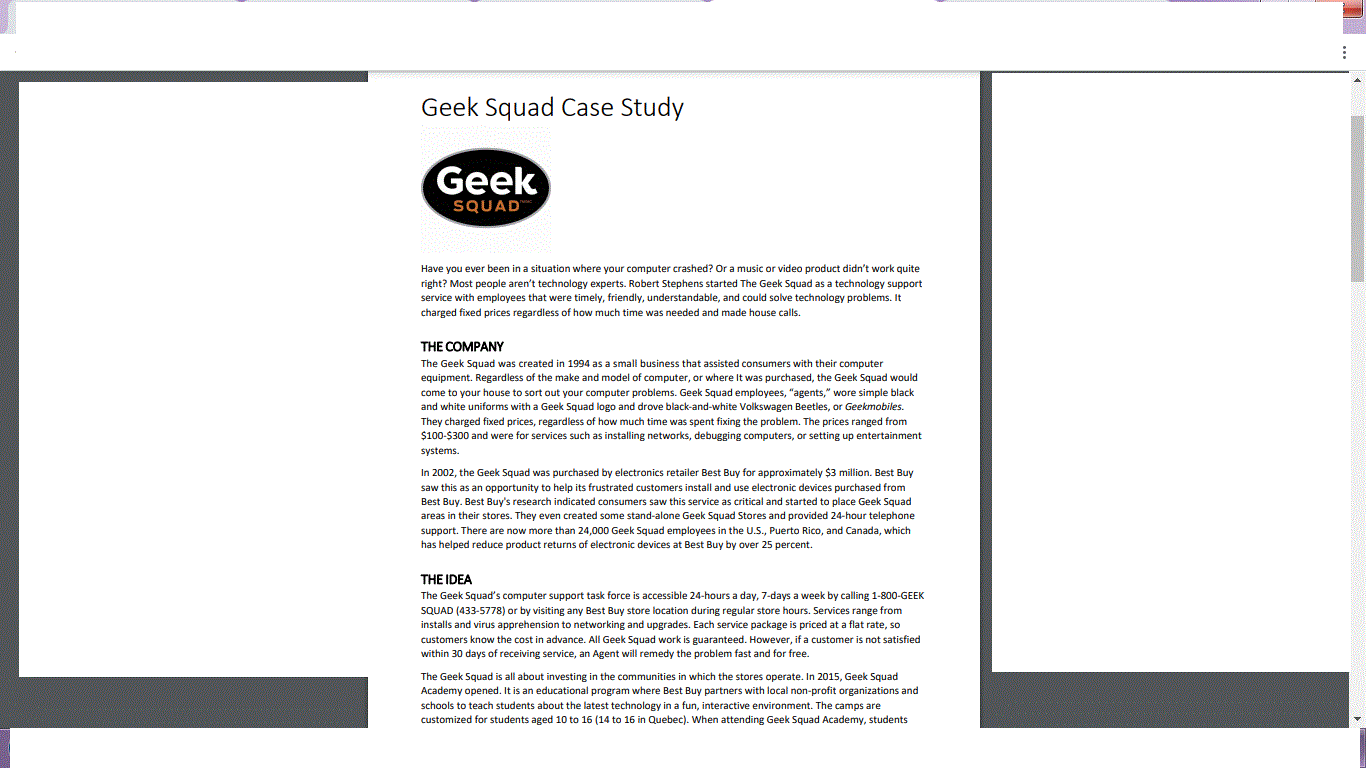 to do a swot analysis. Read the case and complete the following