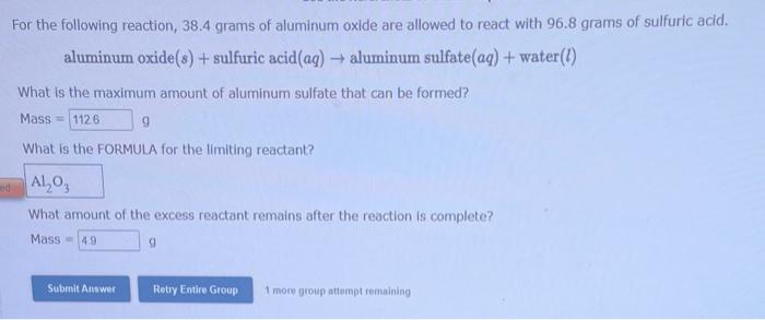 question. For the following reaction, 4.23 grams of nitrogen gas are allowed