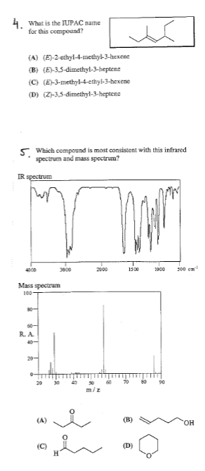 PLEASE DO 5. 4. What is the IUPAC name for this compound?