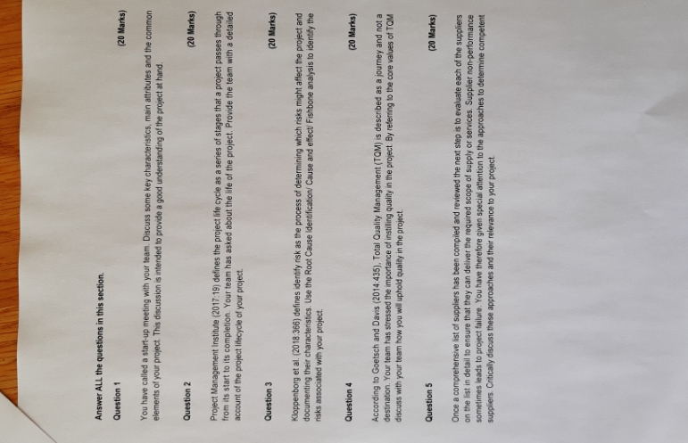 please answer question 4 thoroughly..please don't explain the text book..thanks Answer ALL