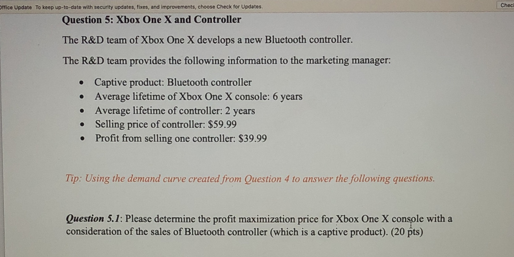 Office Update To keep up-to-date with security updates, fixes, and improvements,