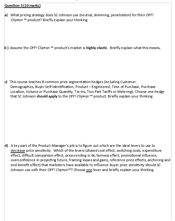 information provided in this case. The SC Johnson name on a product