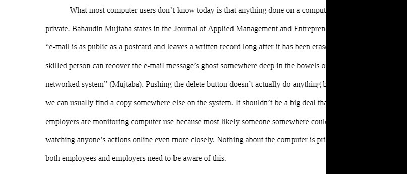  What most computer users don't know today is that anything done