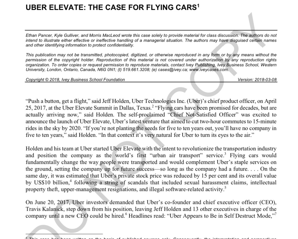 Read the case study and answer the following questionDo customers perceive Uber's