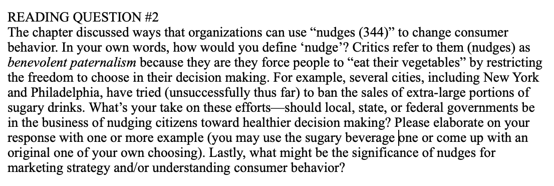 READING QUESTION #2 The chapter discussed ways that organizations can use