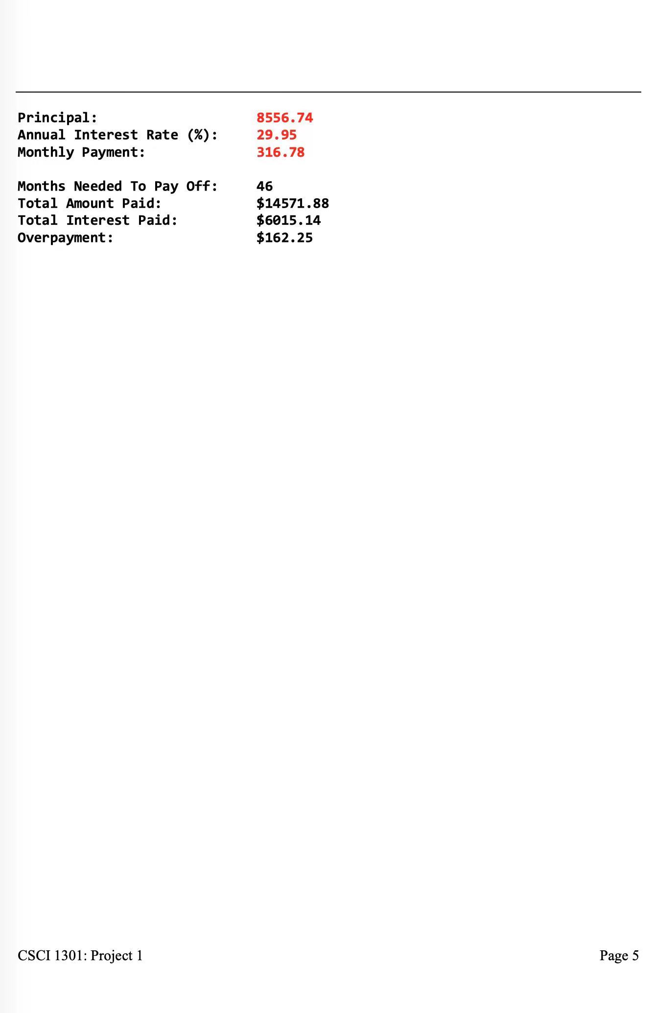 input and output statements. You are free, however, to use any other