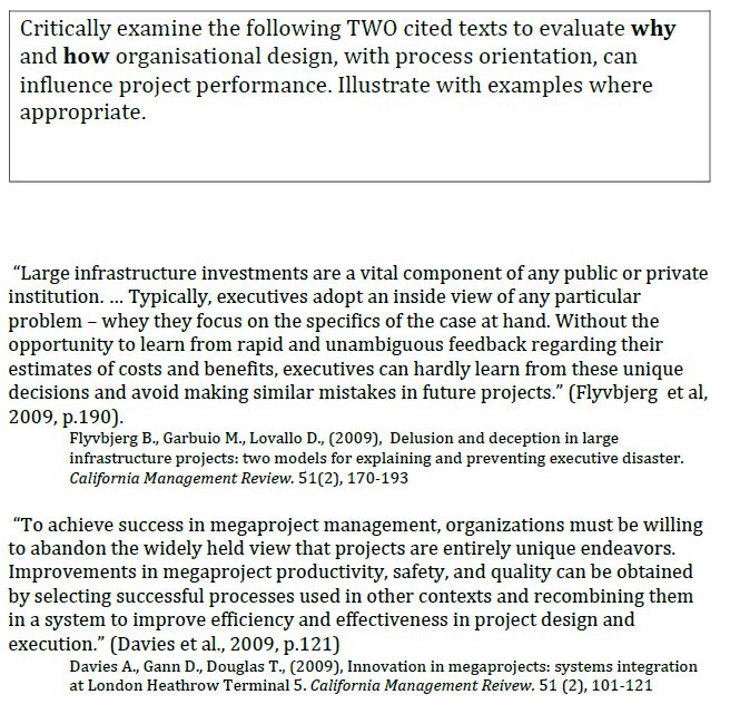 Critically examine the following TWO cited texts to evaluate why and