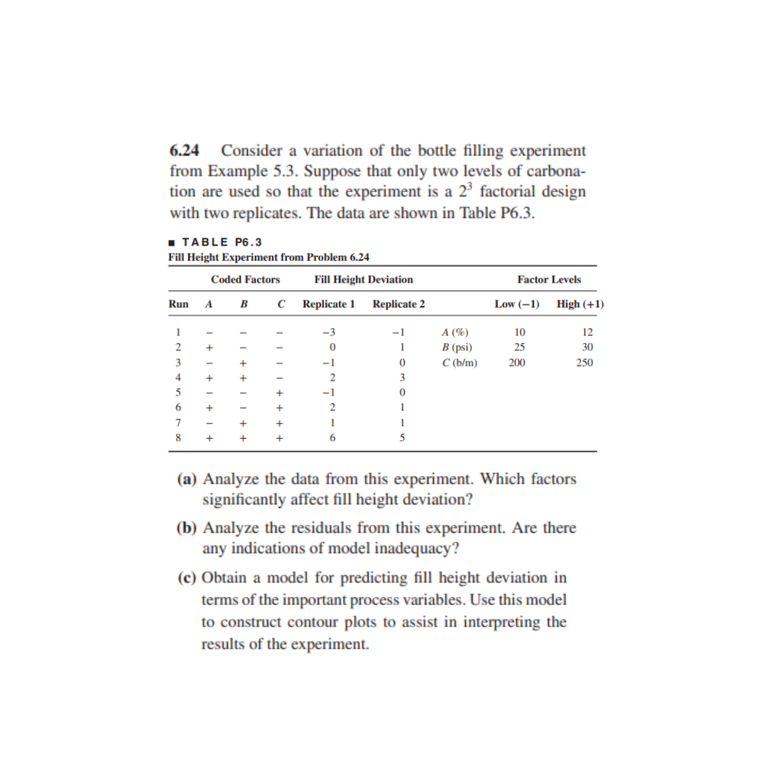  6.24) Please help! Use PYTHON code for answering the 3 questions.