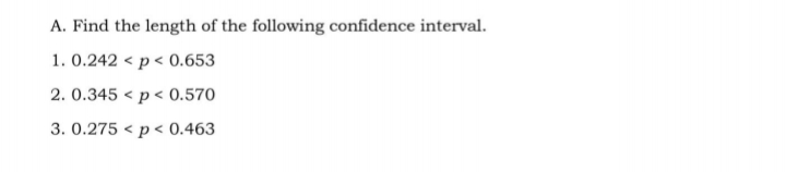 = 0.490 5. Upper confidence limit = 0.715 Lower confidence limit =
