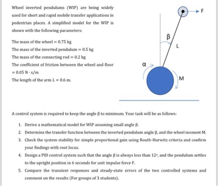 I need the solution for part 4 and 5 please Wheel inverted