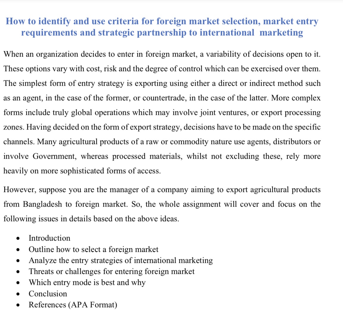 Can any one help me with this assignment? " How to identify