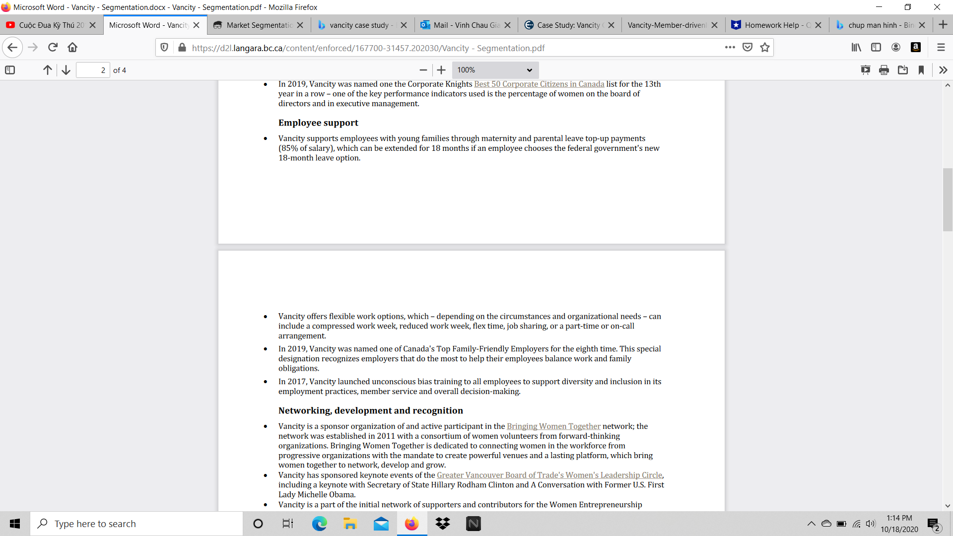 to the VANCITY website https://www.vancity.com/2)Post your response to a & b below