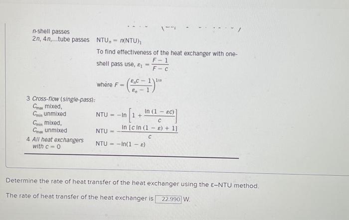heat exchanger at 15C at a rate of 0.25kg/s and is heated