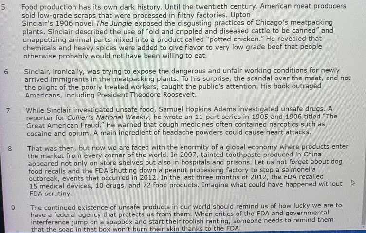 Editorial: Don't Weaken Protections on Food and Drug Safety Parkton News September
