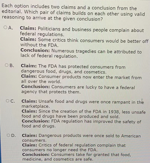 to make sure that food and medicines are safe, and what is