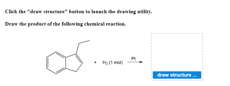  Click the "draw structure" button to launch the drawing utility. Draw