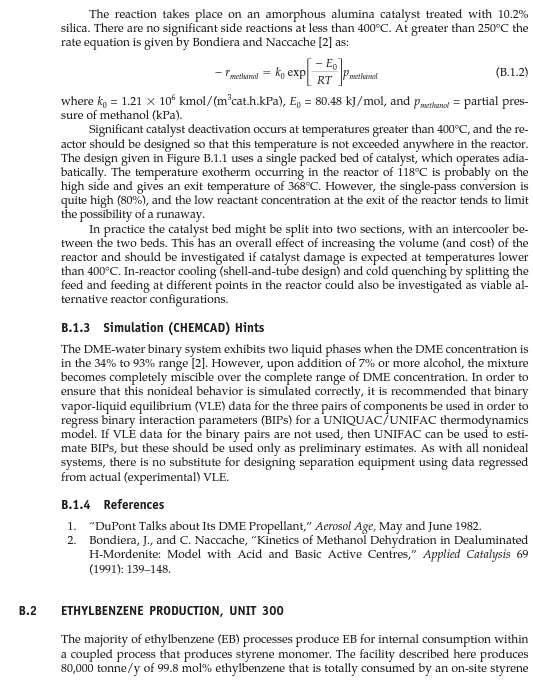 streams structure, recycle structure(s), separation systems, utility, and the possibility of heat