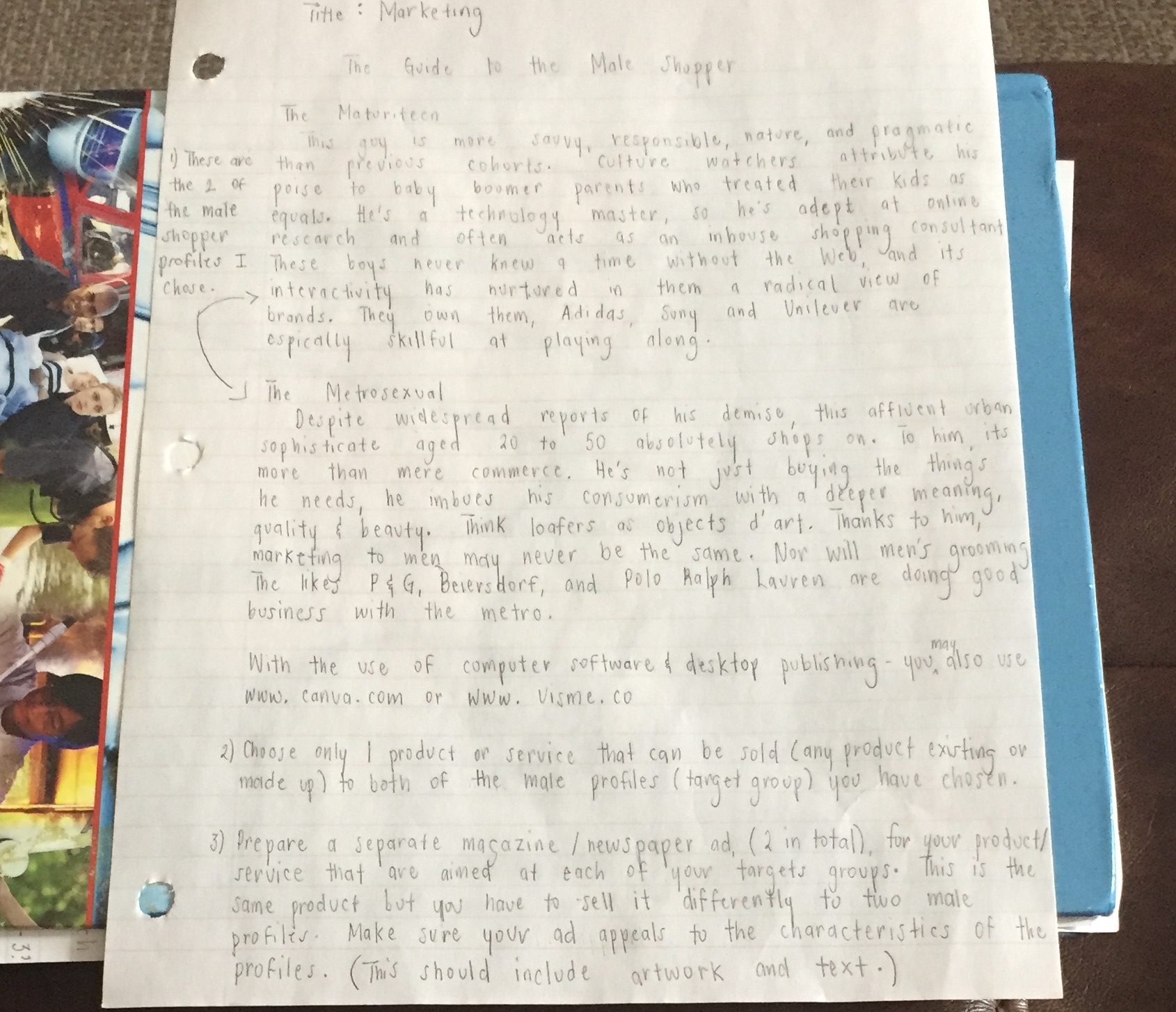 This is number 4 from example in the paper 4) underneath each