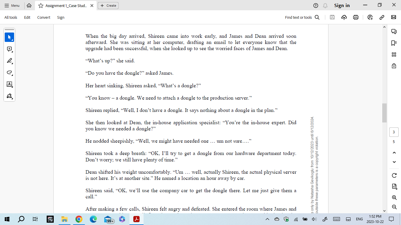 manager at Geston, was reviewing his notes on the debriefing session for