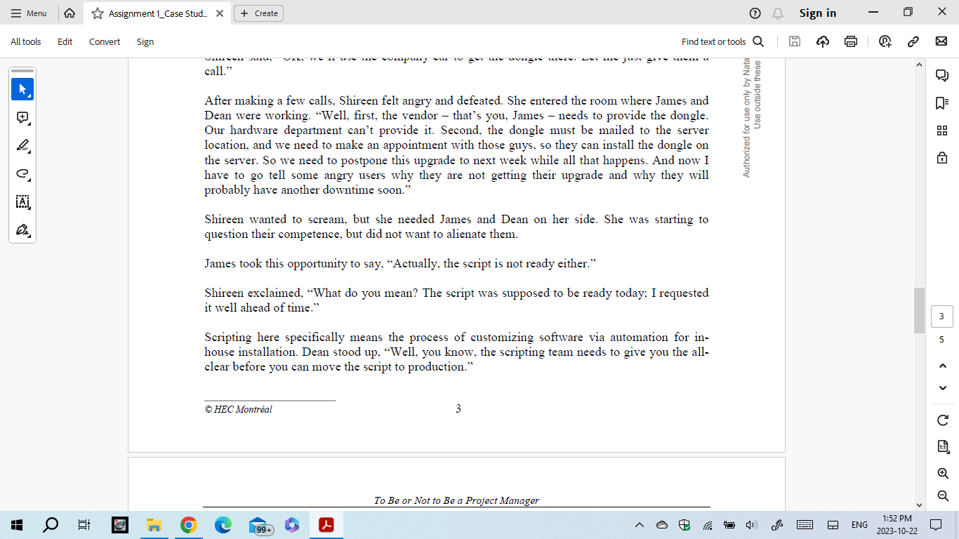 the Tee-Lee project. It was obvious that a lot had gone wrong