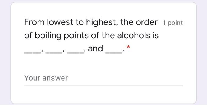 8:39 AM docs.google.com 1,2-dibromopropane 1 point There are more compounds of carbon