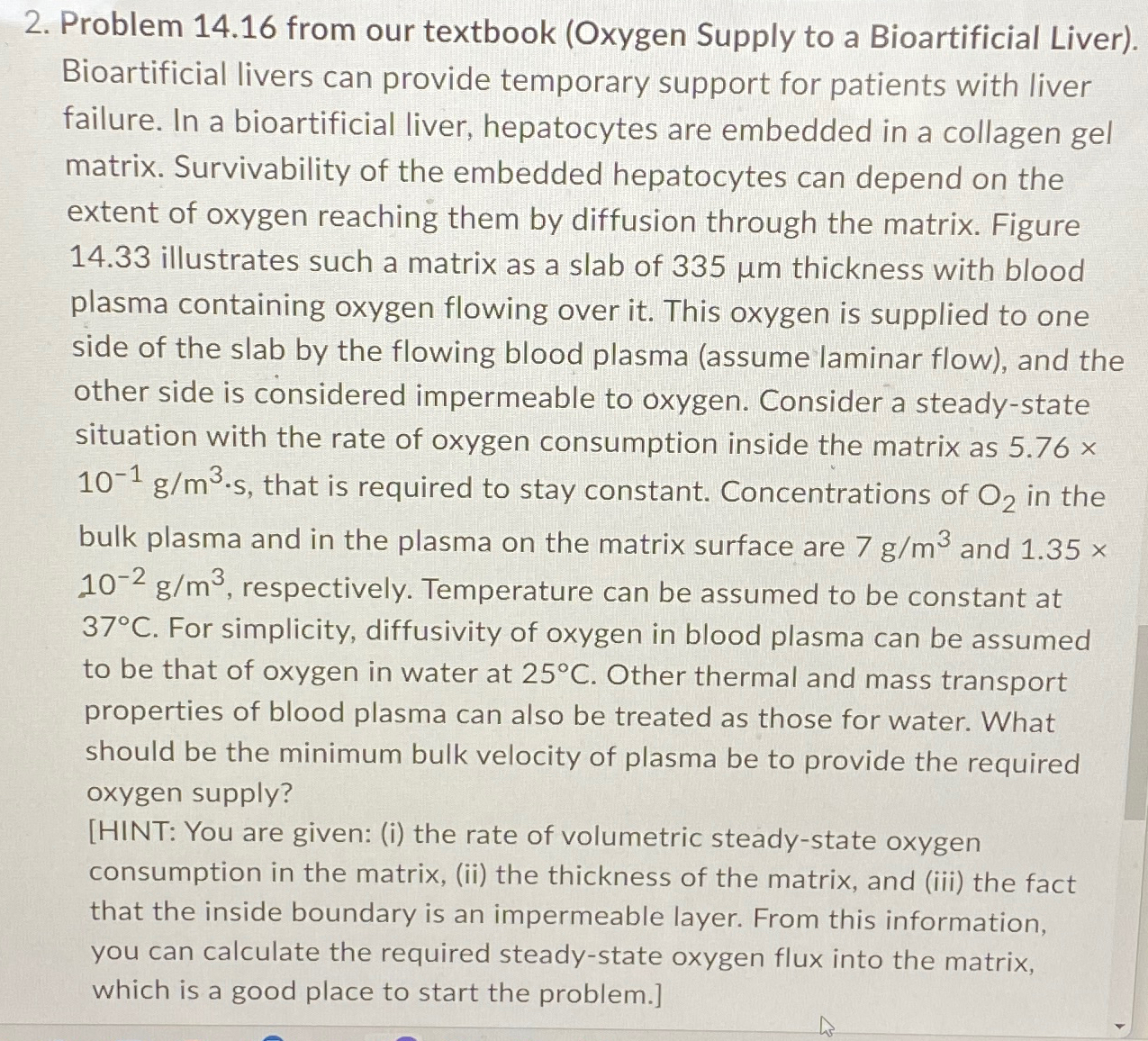  THE CORRECT ANSWER IS 0.0856 m/s PLEASE DO NOT SUBMIT A