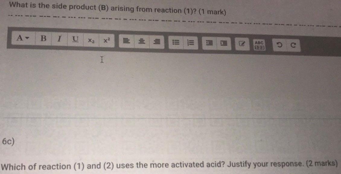 + HC OH A+B CI (2) HC. i cho CH3 + H2COH