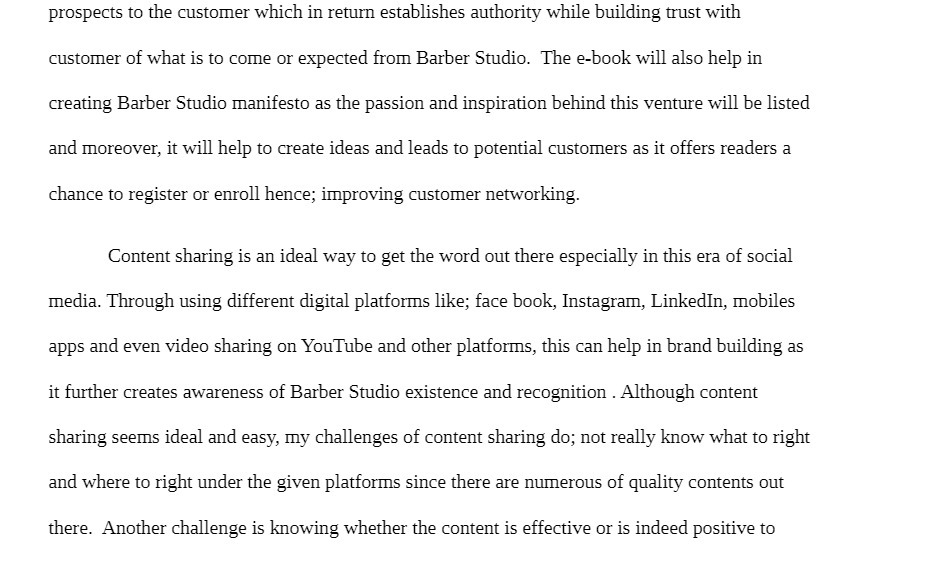  prospects to the customer which in return establishes authority while building