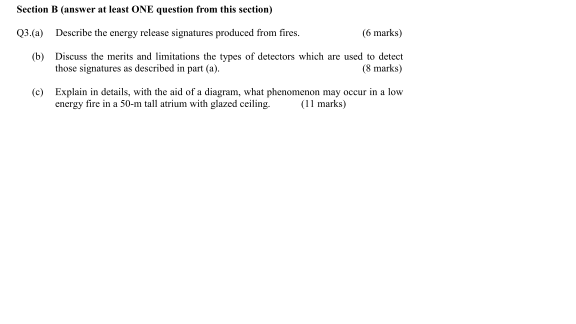  Section B (answer at least ONE question from this section) Q3.(a)