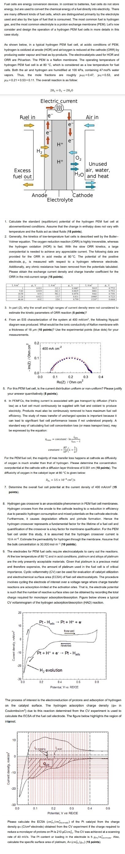  \table[[],[E.],[".]] Generally, the kinetics of low-temperature fuel cells is described well