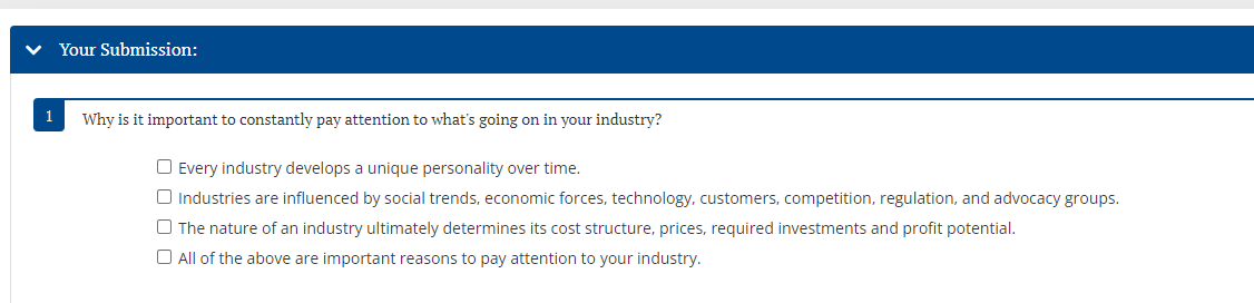 v Your Submission: Why is it important to constantly pay attention